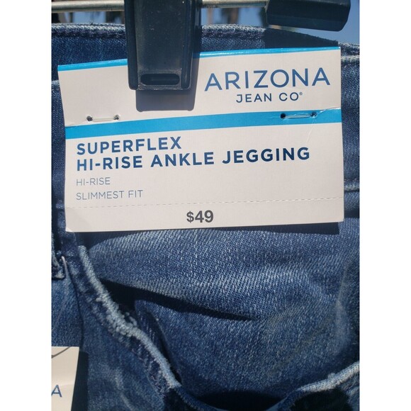 NWT Arizona Women's Super Flex Hi-rise Ankle Jegging Size 15 NWT - Picture 3 of 16